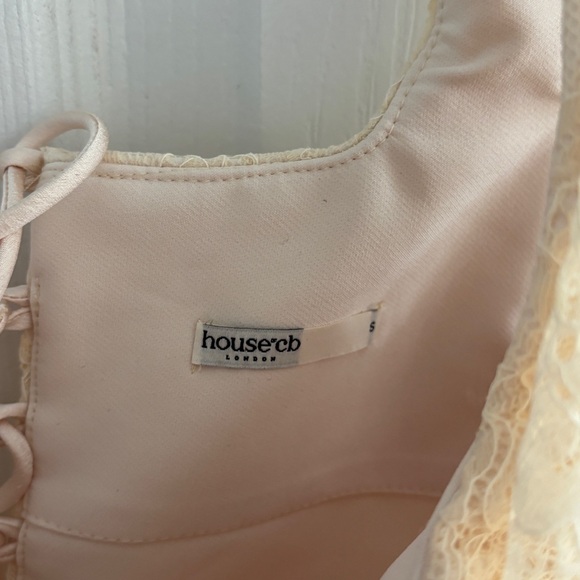 House of CB Una Vintage Cream Lace Corset Size Small - Picture 4 of 7